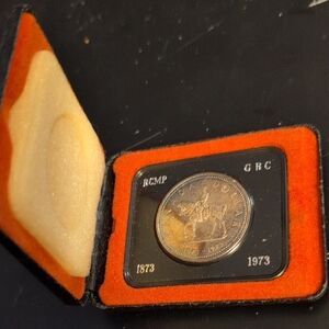 1873 - 1973 RCMP Centennial Silver Dollar